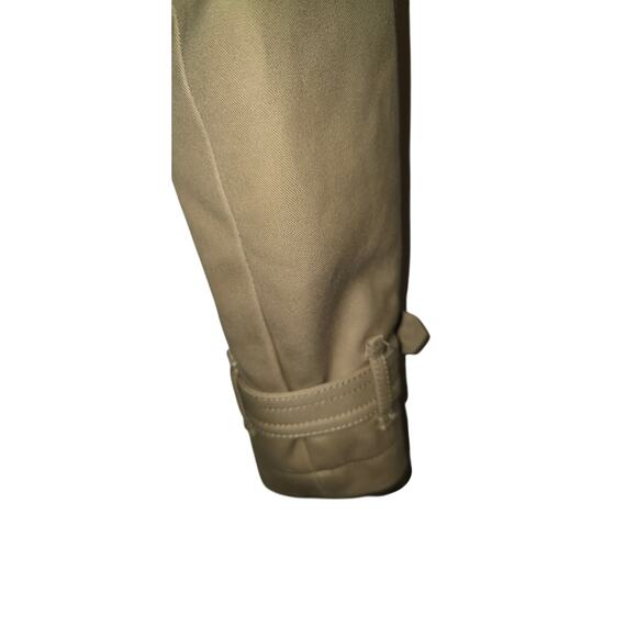 Express Women’s XS Très Petit (TP) Tan Khaki Trench Coat - Picture 4 of 9